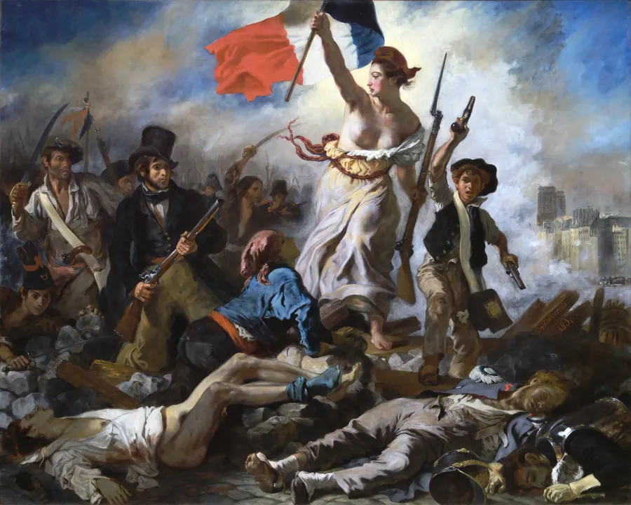 La Libertà che guida il popolo — Louvre Museum